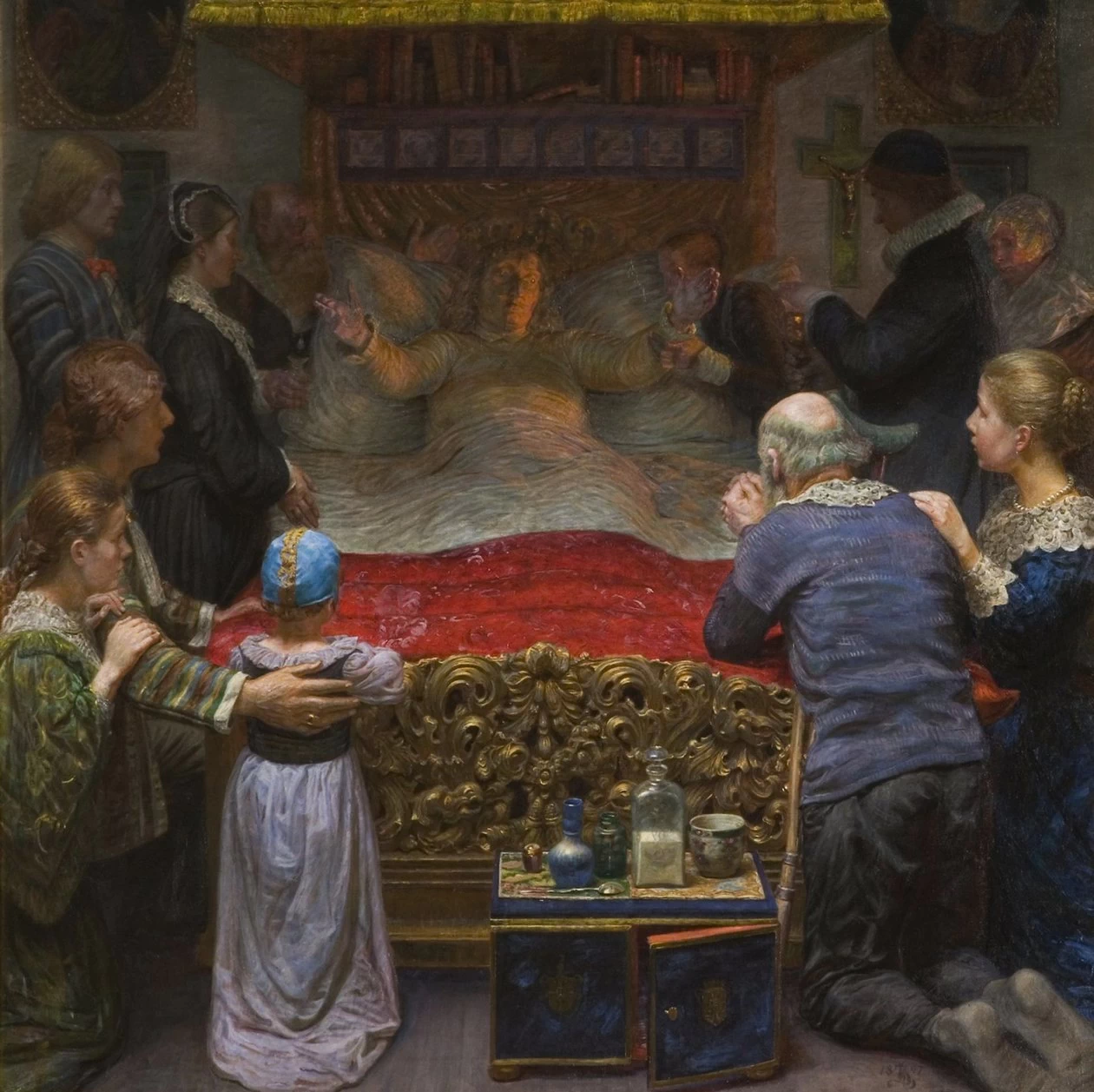 Kristian Zahrtmann - Morte di Leonora Christina nell'Abbazia di Maribo